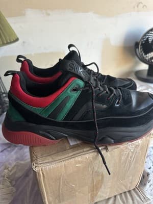 SNKR Project Victory Sneakers – Black/Red/Green – Men’s Size 13 (US) - Thumbnail 6
