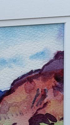 Phyllis Kapp Signed Watercolor Landscape Painting Framed Dated 1989 - Thumbnail 13