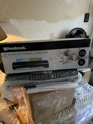 Pembrook 9" Advanced Thermal Laminator In Box Unused Laminator W/Starter Pack
