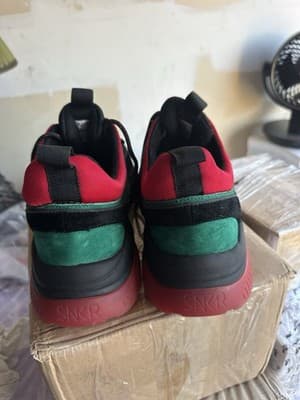 SNKR Project Victory Sneakers – Black/Red/Green – Men’s Size 13 (US) - Thumbnail 8