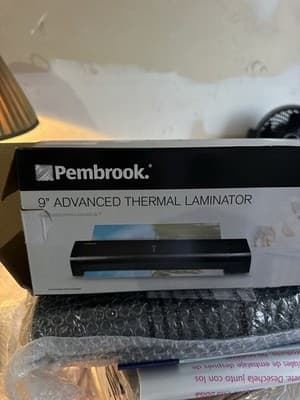 Pembrook 9" Advanced Thermal Laminator In Box Unused Laminator W/Starter Pack - Thumbnail 3