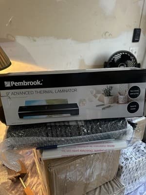 Pembrook 9" Advanced Thermal Laminator In Box Unused Laminator W/Starter Pack - Thumbnail 2