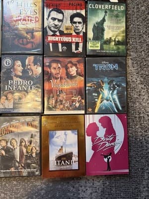 DVD Movie Lot 18 Titles Titanic Dirty Dancing X-Men Zombieland - Thumbnail 2