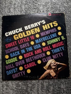 CHUCK BERRY GOLDEN HITS 1967 VINYL R & B ROCK 'N' ROLL RECORD MERCURY SR 61103