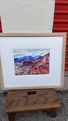 Phyllis Kapp Signed Watercolor Landscape Painting Framed Dated 1989 - Thumbnail 22