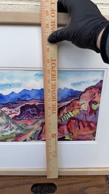 Phyllis Kapp Signed Watercolor Landscape Painting Framed Dated 1989 - Thumbnail 23