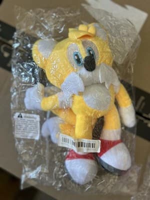 Sonic the Hedgehog & Tails Plush Toys Set – Video Game Collectibles - Thumbnail 3