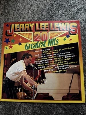 Jerry Lee Lewis 20 Greatest Hits LP West Germany Pressing