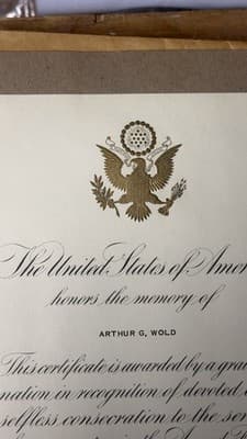 President RICHARD NIXON Armed Forces of the United States Certificate - Thumbnail 5