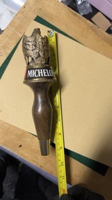 Vintage Michelob Beer Tap Handle Eagle Wood Metal Bar Draft Pull - Thumbnail 8