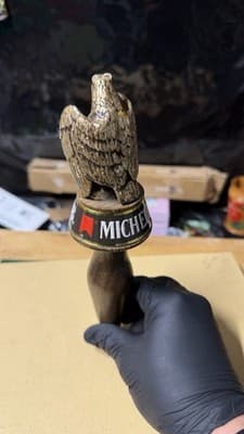 Vintage Michelob Beer Tap Handle Eagle Wood Metal Bar Draft Pull - Thumbnail 4