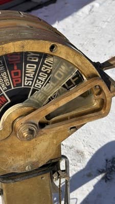 1957 Electric Telegraph Co. Brass Engine Telegraph – Maritime Antiquе - Thumbnail 4