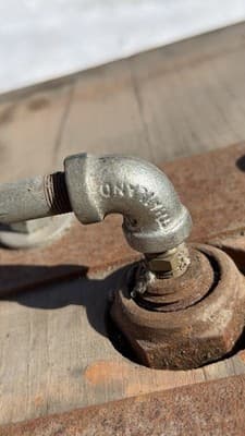 Antique Bronze Bell in Wooden Frame – Vintage Industrial / Nautical Style - Thumbnail 17