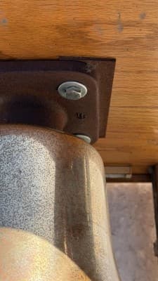 Antique Bronze Bell in Wooden Frame – Vintage Industrial / Nautical Style - Thumbnail 14