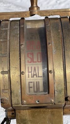 1957 Electric Telegraph Co. Brass Engine Telegraph – Maritime Antiquе - Thumbnail 14