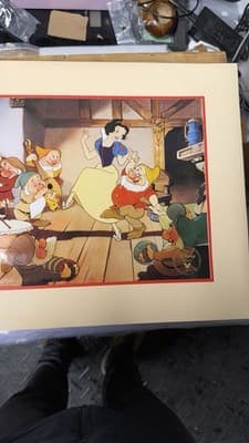 Disney Snow White Seven Dwarfs 1994 Commemorative Lithograph Disney Store - Thumbnail 6