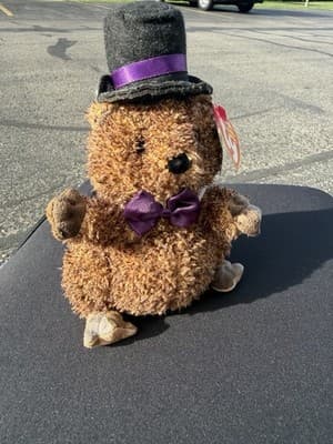 Ty Beanie Babies Punxsutawney Phil 2006 Groundhog Day Plush