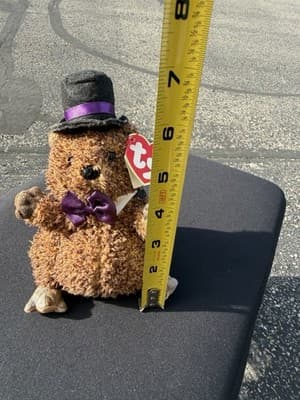 Ty Beanie Babies Punxsutawney Phil 2006 Groundhog Day Plush - Thumbnail 9