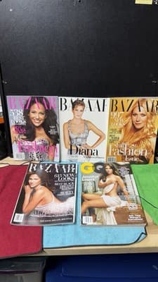 Lot 5 Fashion Magazines Harper’s Bazaar & GQ Jennifer Lopez Diana Paltrow - Thumbnail 2