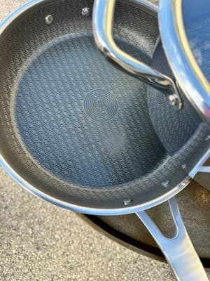 Chef’s Hybrid 4 Pc Cookware Set Frying Pans & Pot w Lid Stainless Nonstick - Thumbnail 3