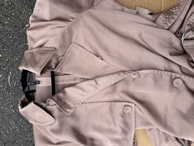 BCBGMAXAZRIA Satin Trench Coat Dress Belted Midi Size XS - Thumbnail 6