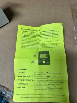 Ab Lounge Fitness Computer Monitor Counter Timer Calorie Tracker - Thumbnail 2