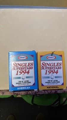1994 Kraft Singles Superstars 30 Card Complete Set - National & American League - Thumbnail 2