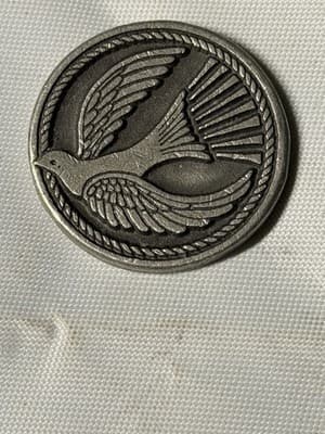 Christian Pewter Token Holy Spirit Dove 1 John 3:24 Religious Coin Medal