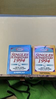1994 Kraft Singles Superstars 30 Card Complete Set - National & American League - Thumbnail 3