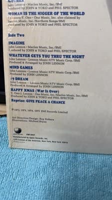 John Lennon Shaved Fish Vinyl LP Apple Records SW-3421 – Collectible – Untested - Thumbnail 7
