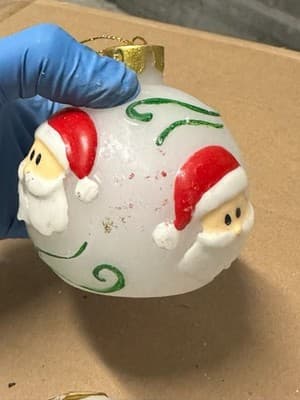 Set of 6 LED Christmas Ball Candles Battery Operated Holiday Decor - Thumbnail 3