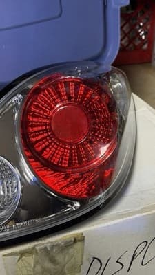 Pontiac G5 GT Coupe Tail Lights Pair OEM LH RH Clear Red Untested - Thumbnail 8