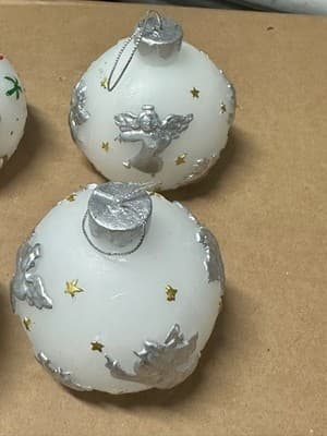 Set of 6 LED Christmas Ball Candles Battery Operated Holiday Decor - Thumbnail 6