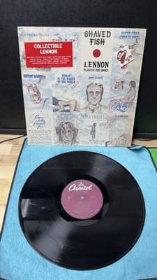 John Lennon Shaved Fish Vinyl LP Apple Records SW-3421 – Collectible – Untested - Thumbnail 3