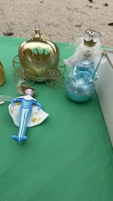 De Carlini Rare Italian Glass Christmas Ornament Set 7 Pc w/ Box - Thumbnail 4