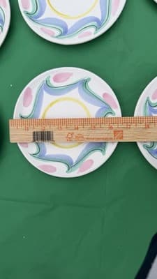 Set of 8 Hand Painted Italian Salad Dessert Plates Elizabeth Roach 8” - Thumbnail 9