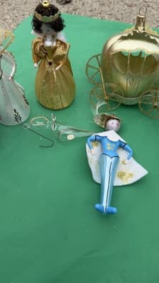 De Carlini Rare Italian Glass Christmas Ornament Set 7 Pc w/ Box - Thumbnail 6