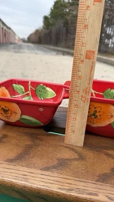 Temp-tations Poppy Passion Set of 2 Square Bowls 1.5 Qt Red Floral Ceramic - Thumbnail 7