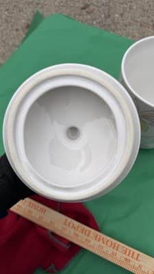 Temp-tations by Tara 3 Qt Covered Soup Mug Butterfly Floral Ceramic Bowl - Thumbnail 7