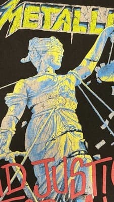Vintage Metallica And Justice For All 1994 T Shirt Giant Tag L Front Back - Thumbnail 7