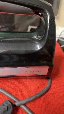 KitchenAid 9-Speed Hand Mixer Black KHM926 Tested Working - Thumbnail 2