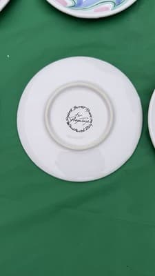 Set of 8 Hand Painted Italian Salad Dessert Plates Elizabeth Roach 8” - Thumbnail 10