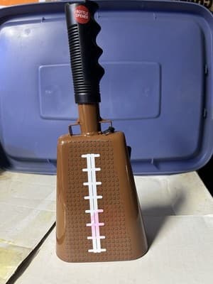 Wembley Tailgate Football Cowbell w Bottle Opener Game Time Fan Bell