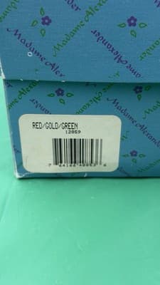 Madame Alexander Red Gold Green Christmas Tree Topper Doll w/ Box 540853 - Thumbnail 11