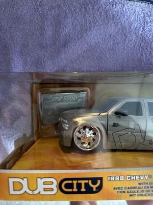 Jada Toys Dub City 1999 Chevy Silverado Dooley 1:24 Diecast Truck NIB - Thumbnail 5