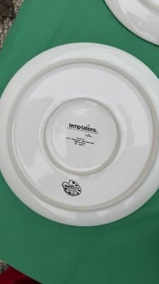 Temp-tations by Tara Butterfly Floral Serving Set 10 Pc Plates Bowls Tray - Thumbnail 16