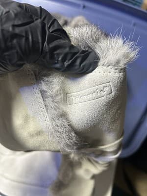 Tamaris Women Winter Boots Suede Faux Fur Gray EU 38 Side Zip - Thumbnail 2