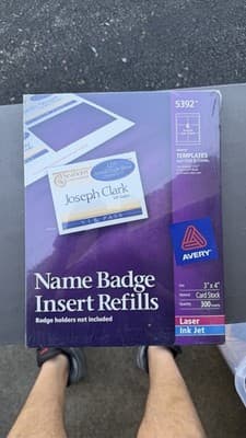 Avery Dennison 5392 Badge Label