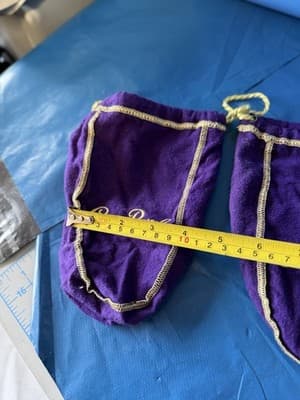 Lot of 3 Crown Royal Purple Velvet Drawstring Bags Empty Gift Pouches - Thumbnail 9