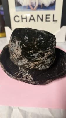 Vintage Saks Fifth Avenue Velvet Hat Made In Italy Brown Bucket - Thumbnail 3